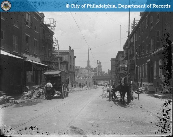 13th Street - North - Looking North from Carlton Street. 